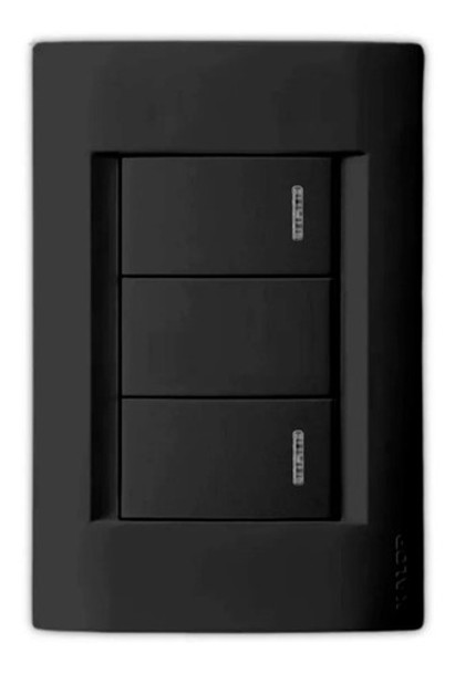 Llave De Luz Armada Kalop Civil 2 Puntos Negro 0