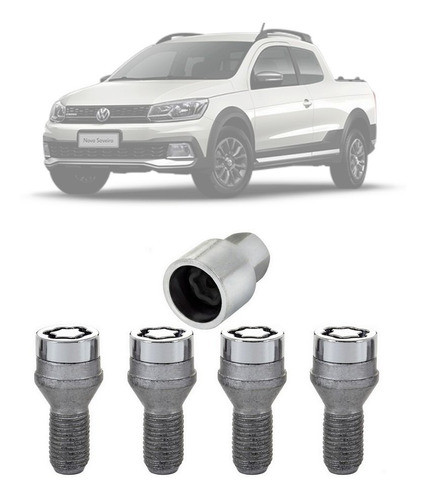 Kit Trava Porca Parafuso Antifurto Roda Mcgard Vw Saveiro 0