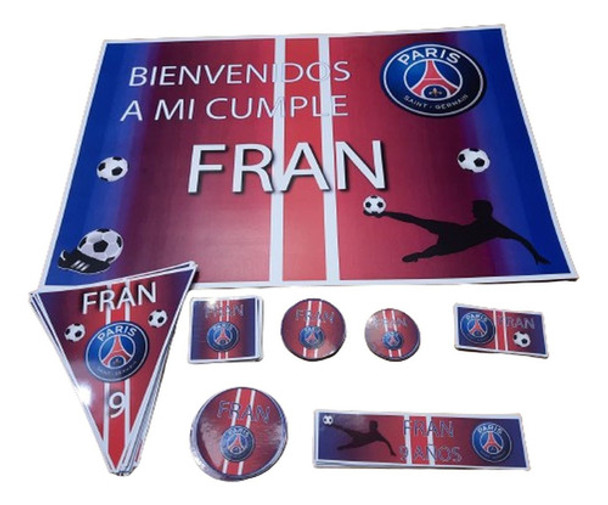 Combo Cumpleaños Personalizado  Psg Paris Saint Germain 0 Combo Cumpleaños Personalizado  Psg Paris Saint Germain 0