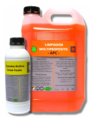 Apc Limpiador Multiproposito (concentrado) + Espuma Activa 0
