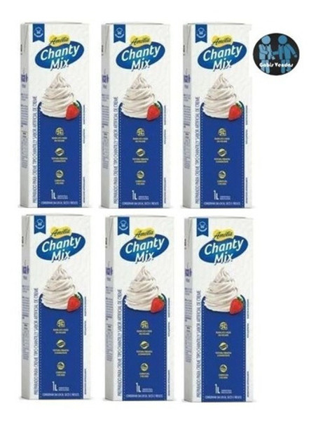 Kit C/6 Chantilly Chanty Mix Amélia 1l Vigor 0