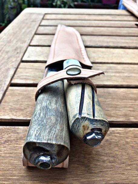 Set  Asado Cuchillo - Tenedor  Con Vaina N 3 Para Parrilla 0
