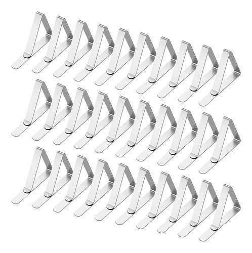 Broches De Mesa Inoxidable Para Picnic, Paquete De 30 0