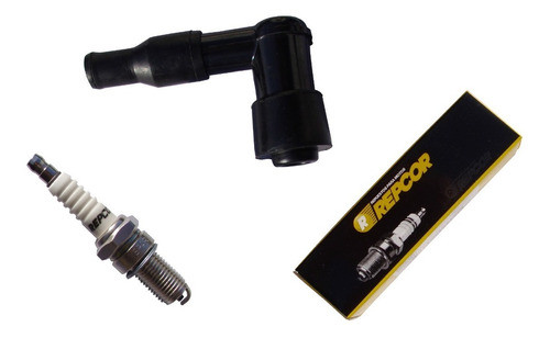 Motomel Volkano 250 Bujia D8ea + Capuchon Bujia Resistor 0
