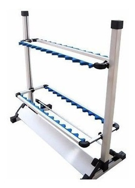 Herramienta De Pesca Portátil Rod 24 Rack Poste Soporte Alum 0