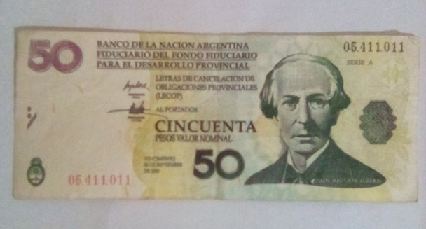 Billete 50 Lecop - Argentina 0