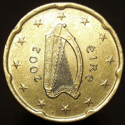 Moneda Irlanda 20 Centavos Euro 2002 0