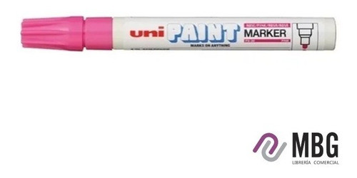 Marcador Uni-paint Px20 Rosa / Tinta Al Solvente 0