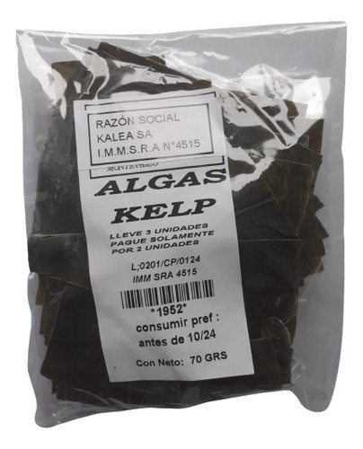 Algas Kelp 50gr. Lleve 3 Pague 2. 0