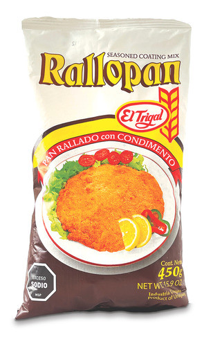 Pan Rallado Con Condimentos Rallopan 450 Grs. 0