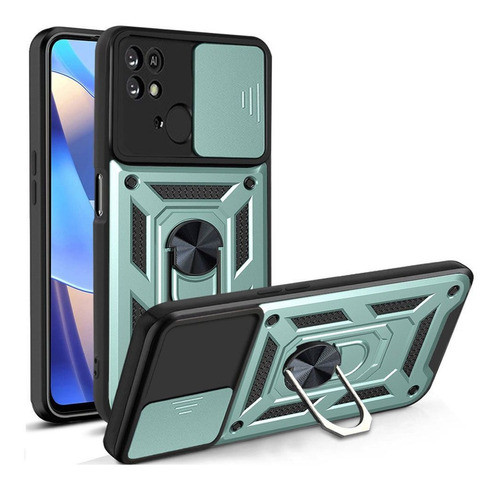 Protector Para Xiaomi Poco C40 Camring 3 En 1 Verde 0