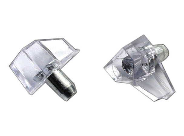Soporte Transparente Estante Vidrio Madera 5 Unidades Rc 0