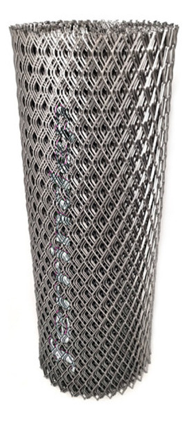 Malla Romboidal Metál Desplegado 18x40mm 60cm X 12mts 2mm 0