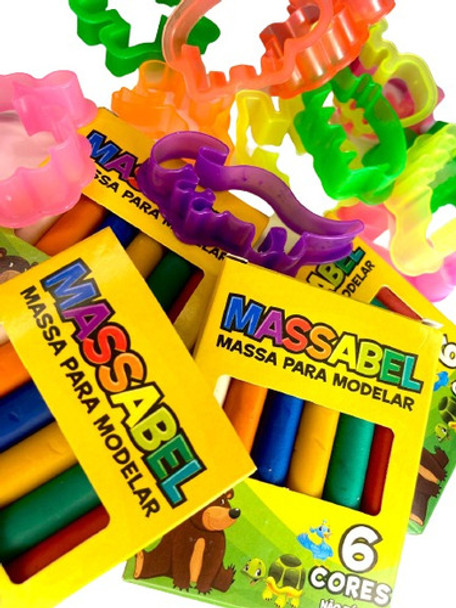 30  Massinha De Modelar + 60 Forminha Cortador De Massinha 0 30  Massinha De Modelar + 60 Forminha Cortador De Massinha 0