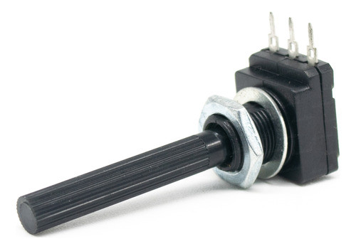 2 Potenciometro Lineal 500k (b) Eje Estriado 6mm 45mm Largo 0