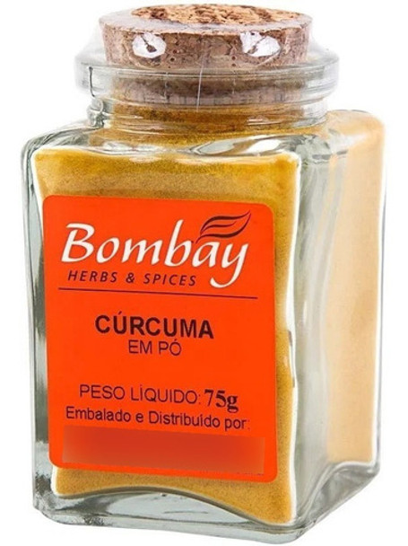 Tempero Cúrcuma Em Pó / Açafrão Da Terra Bombay 75g 0