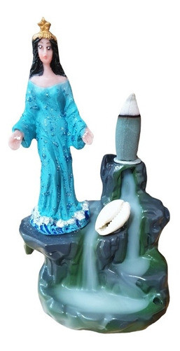 Incensário Iemanjá Cascata + 5 Incensos Cascata 0