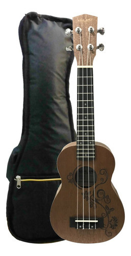 Ukelele Soprano Ashland Uk196s Con Funda Acolchada La Roca 0