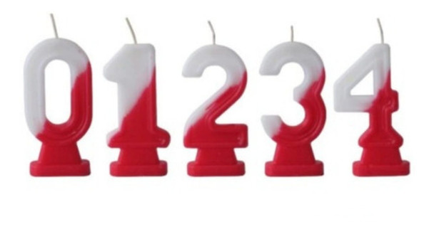 Velas Número Cumpleaños River Plate X 2 Unidades Oferta 0