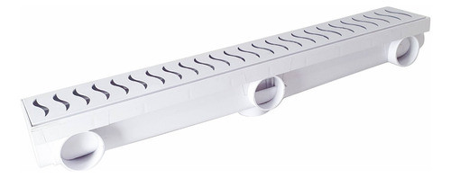 20 Unidades Ralo Linear 6 Saídas - Oculto/grelha 8 X 51 Cm 0