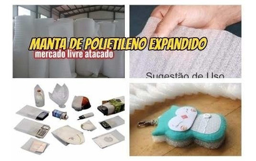 Manta 8mm Polietileno Direto Da Fabrica Kit Com 6.00x1.20mts 0