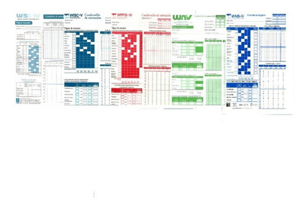 Protocolos De Test Solo Whechsler 0