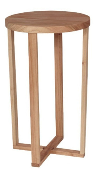 Mesa De Arrime Paraiso Maciza 30 Cms Diam 80 Alto Carilux 0
