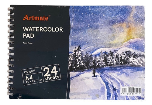 Block Artmate Para Acuarela A4 190gr 0