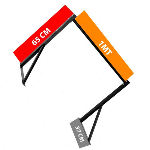 Barra Fixa Parede Academia Musculação Parafusos Passantes 0