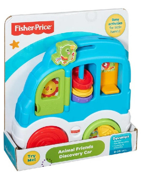 Sons Divertidos Carro Dos Animais Fisher-price Mattel Cmv93 0