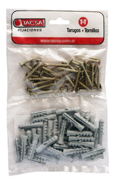 Kit Tarugos Y Tornillos Fix Tacsa 5mm Pack 10 Bolsas De 50un 0