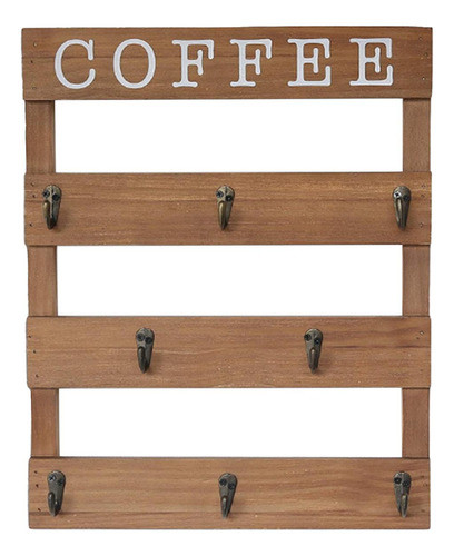 Montado Na Parede Caneca Rack Gancho Bancada Cantinho Cafe 0