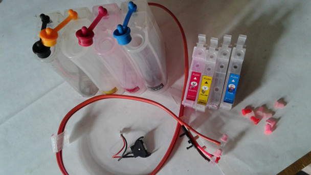 Kit Bulk Ink + 2 Placas Reset Chip 197r Epson Xp214 0
