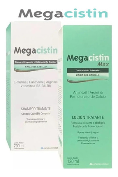 Combo 1 Shampoo Tratante Y 1 Loción Tratante Megacistin Max 0