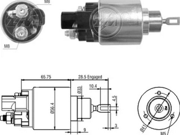 Solenoide O Automatico De Arranque Zm 3-978 0