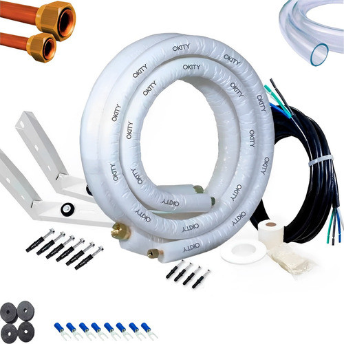 Kit Instalação Ar-condicionado 8000 Btus 2/8 Split Conven. 0