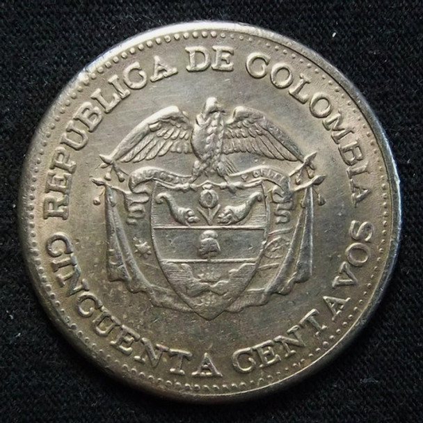 Colombia 50 Centavos 1959 Excelente Km 217 0