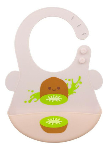 Babero Rigido Silicona Frutas Flaber 0
