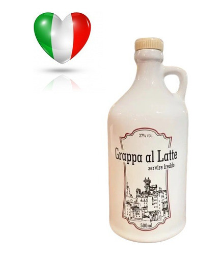 Grappa Al Latte Servire Freddo 27% 500 Ml Pronta Entrega 0