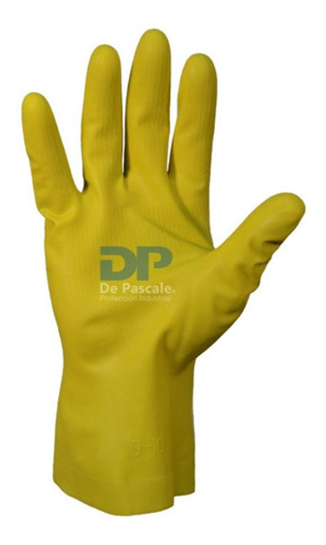 Guante De Trabajo De Latex Flocado Doméstico Dps X 12 P. 0