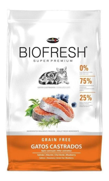 Alimento Biofresh Super Premium Castrados Para Gato 1,5kg 0 Alimento Biofresh Super Premium Castrados Para Gato 1,5kg 0