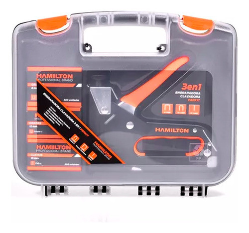 Engrapadora Clavadora Profesional 3 En 1 Hamilton C/ Maletin 0