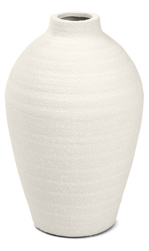 Vaso Em Ceramica Branco Mart 31cm 0