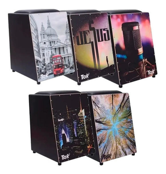 Cajón Eletroacustico Percussão Nobre Tok Diversos C Bongô 0