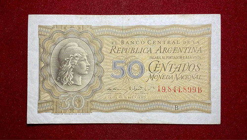 Billete 50 Centavos Moneda Nacional Bottero 1904 0