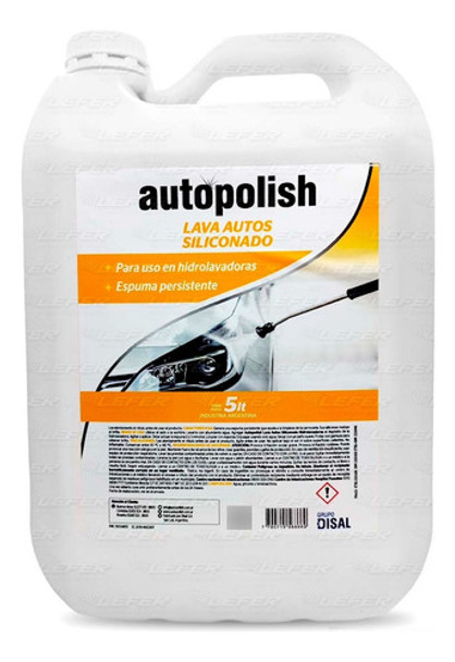 Autopolish Lava Auto Siliconado P/ Hidrolavadora X 5 Lts 0