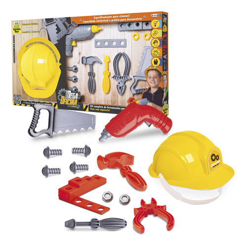 Kit De Ferramentas Maleta 14 Peças Educativo - Samba Toys 0