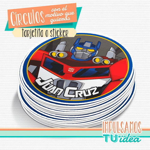 Transformers Rescue Bots - Círculo Para Imprimir 0
