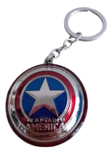 Llavero Escudo Plateado Capitán América Avengers Marvel 0