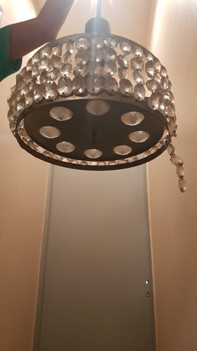 Araña Antigua Con Caireles De Cuatro Luces 0